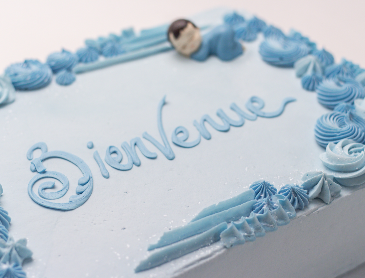 Gâteau bienvenue bébé bleu - Boulangerie Lamontagne