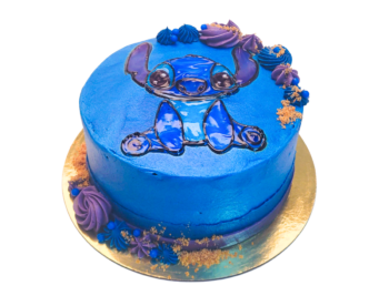 Création "Stitch" (fond bleu)