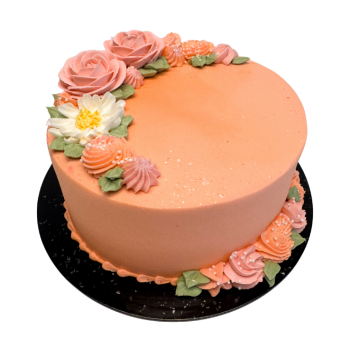 Fleurs roses pêches